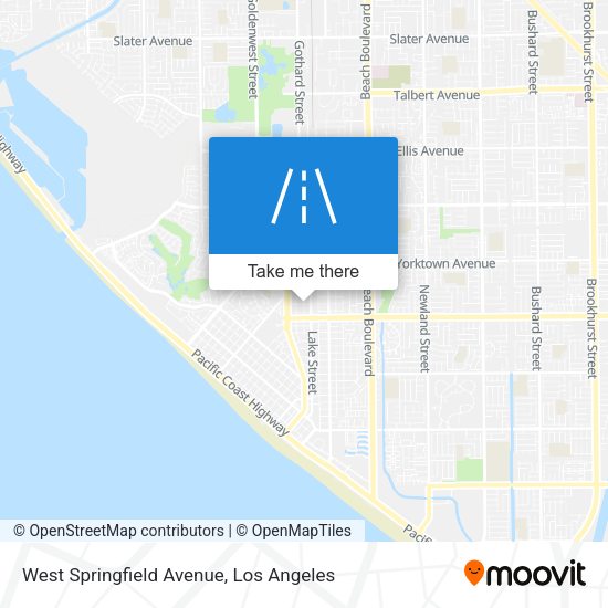 West Springfield Avenue map