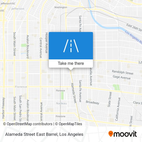 Alameda Street East Barrel map