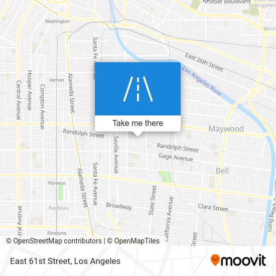 East 61st Street map