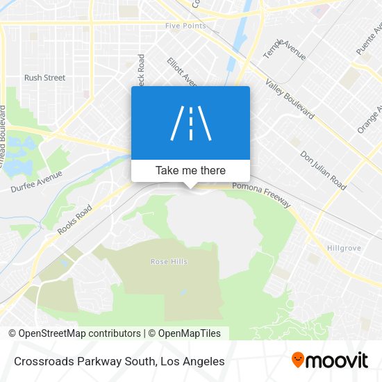 Crossroads Parkway South map