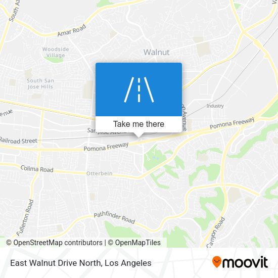 East Walnut Drive North map