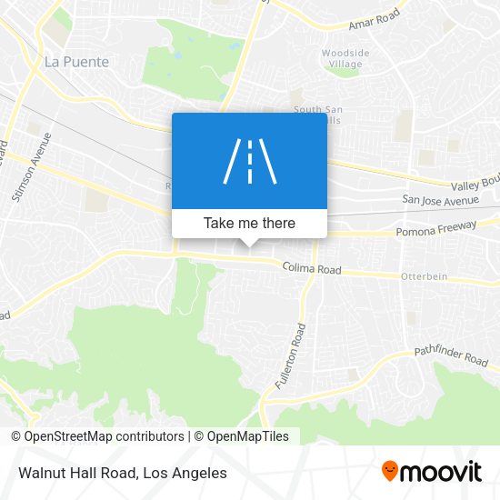 Walnut Hall Road map