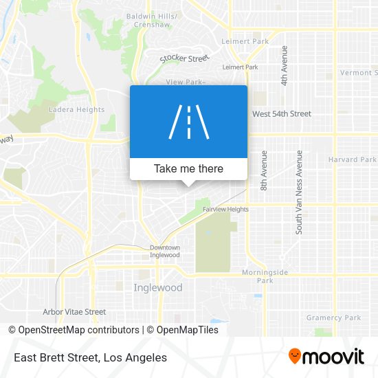 East Brett Street map