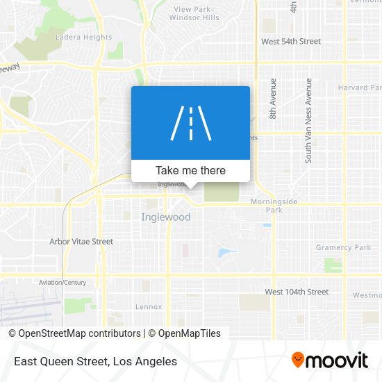 East Queen Street map
