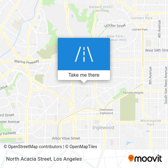 North Acacia Street map