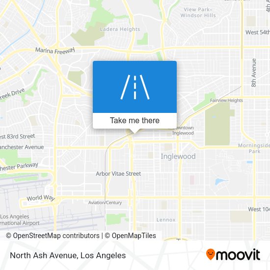 Mapa de North Ash Avenue