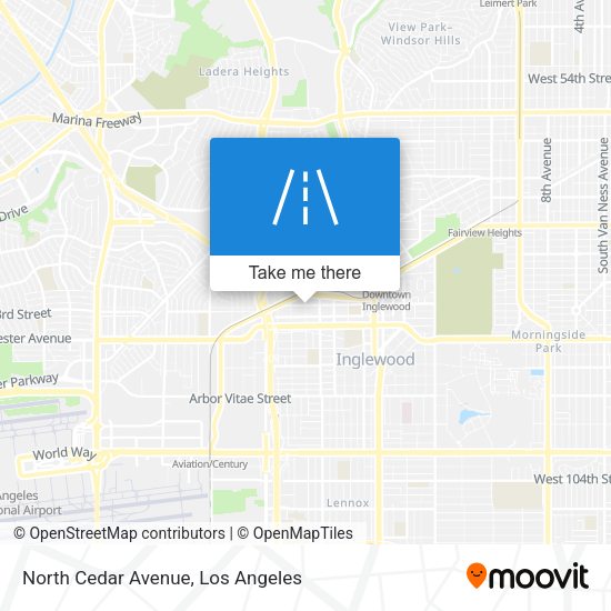 Mapa de North Cedar Avenue