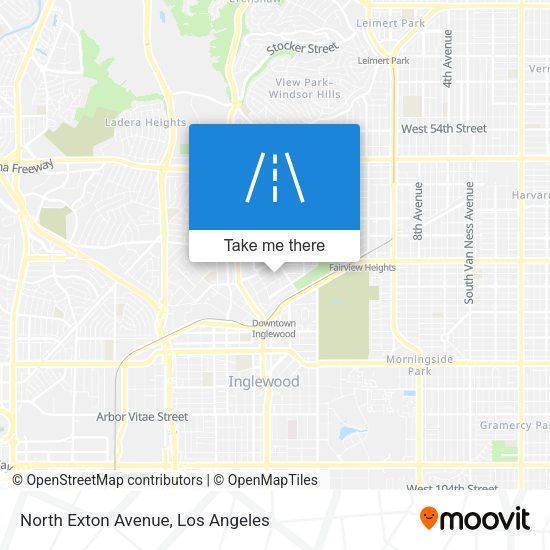 Mapa de North Exton Avenue