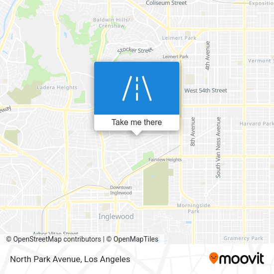 Mapa de North Park Avenue