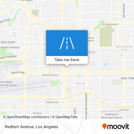 Mapa de Redfern Avenue