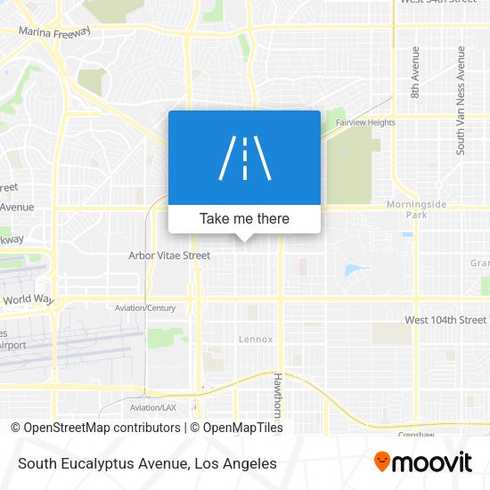 Mapa de South Eucalyptus Avenue