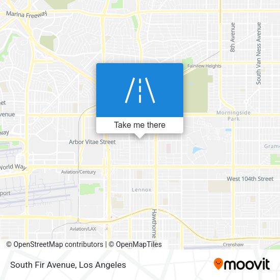 South Fir Avenue map