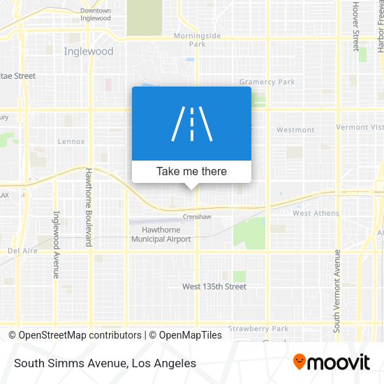 Mapa de South Simms Avenue