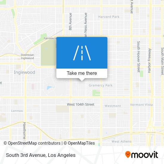 South 3rd Avenue map