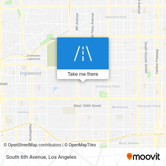 South 6th Avenue map