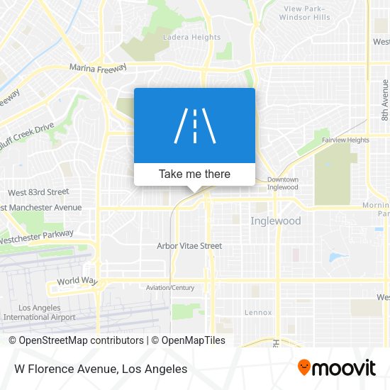 W Florence Avenue map