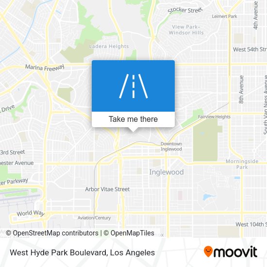 West Hyde Park Boulevard map