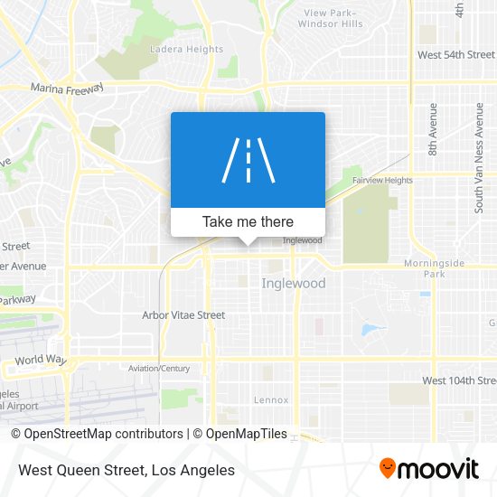 West Queen Street map