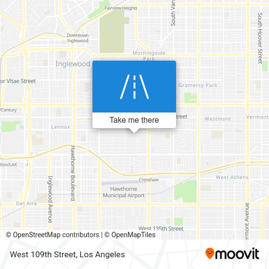 Mapa de West 109th Street