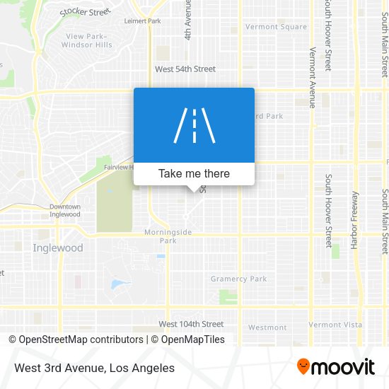 Mapa de West 3rd Avenue