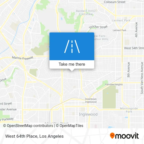 Mapa de West 64th Place