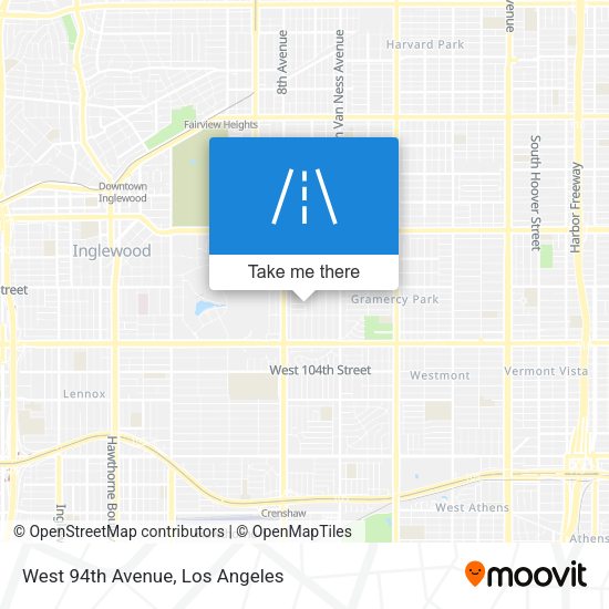 West 94th Avenue map