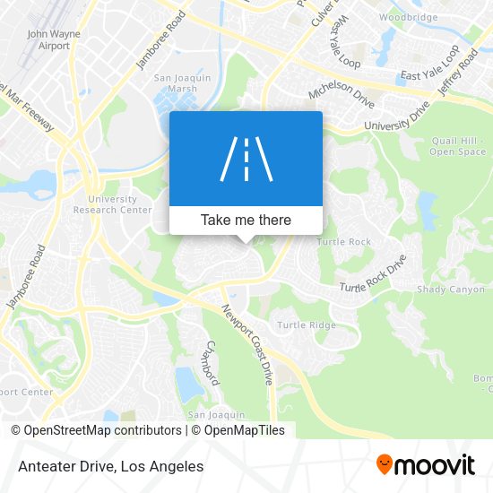 Mapa de Anteater Drive