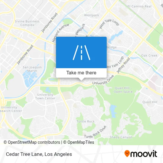 Cedar Tree Lane map