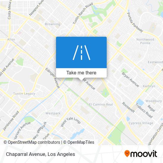 Chaparral Avenue map