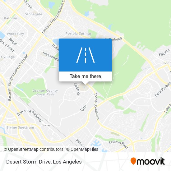 Desert Storm Drive map