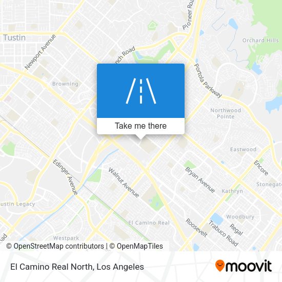 El Camino Real North map