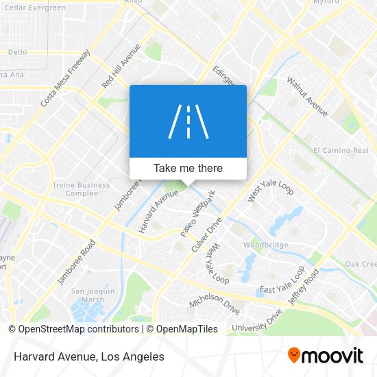 Mapa de Harvard Avenue