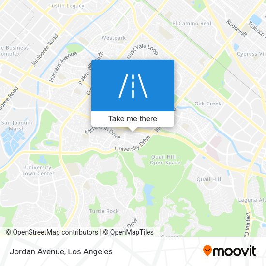 Mapa de Jordan Avenue