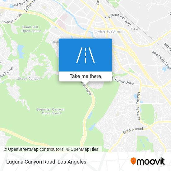 Mapa de Laguna Canyon Road