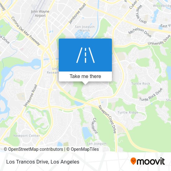 Los Trancos Drive map