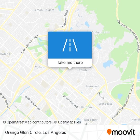 Orange Glen Circle map