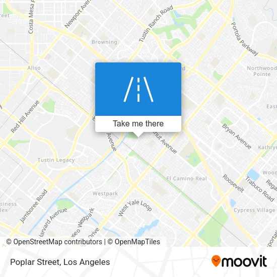 Poplar Street map