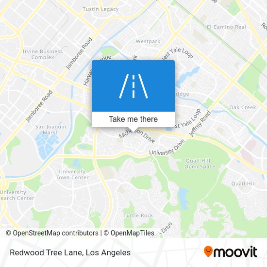 Redwood Tree Lane map