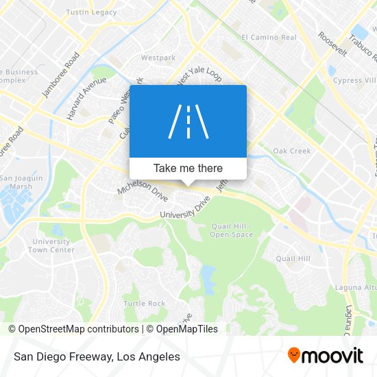 San Diego Freeway map
