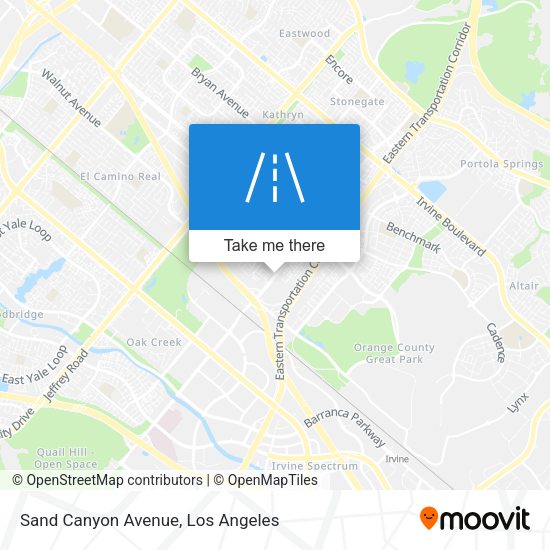 Sand Canyon Avenue map