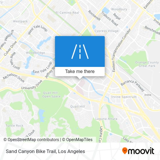 Sand Canyon Bike Trail map