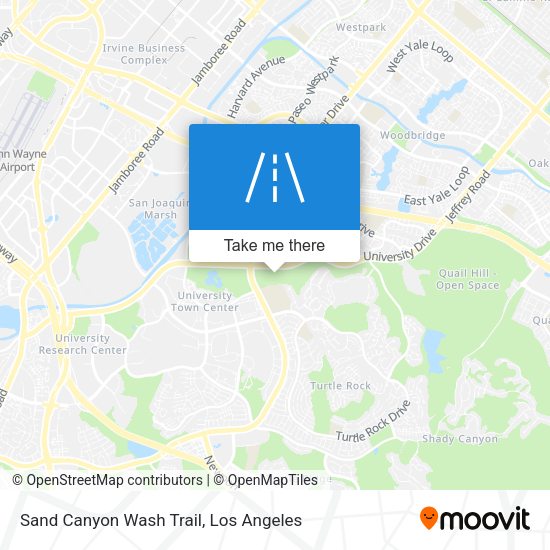 Sand Canyon Wash Trail map