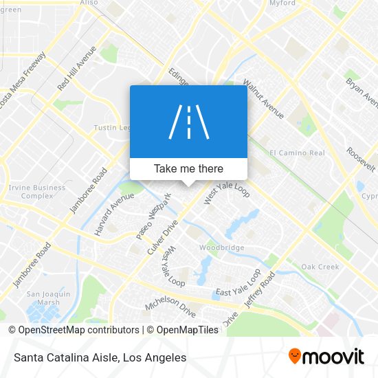 Santa Catalina Aisle map