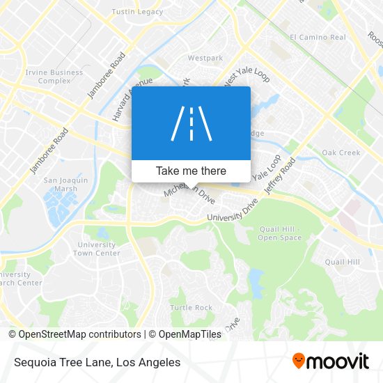 Mapa de Sequoia Tree Lane