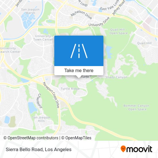 Mapa de Sierra Bello Road