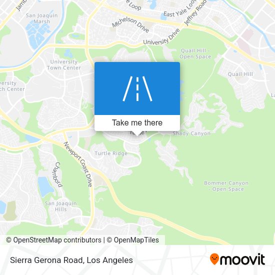 Mapa de Sierra Gerona Road