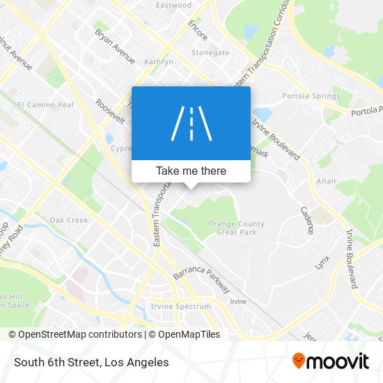 South 6th Street map