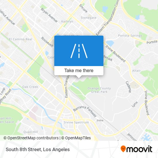 South 8th Street map