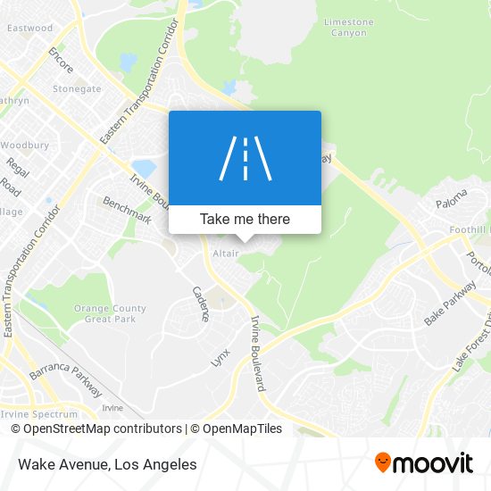 Mapa de Wake Avenue