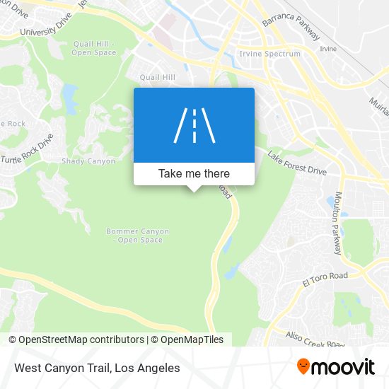 West Canyon Trail map